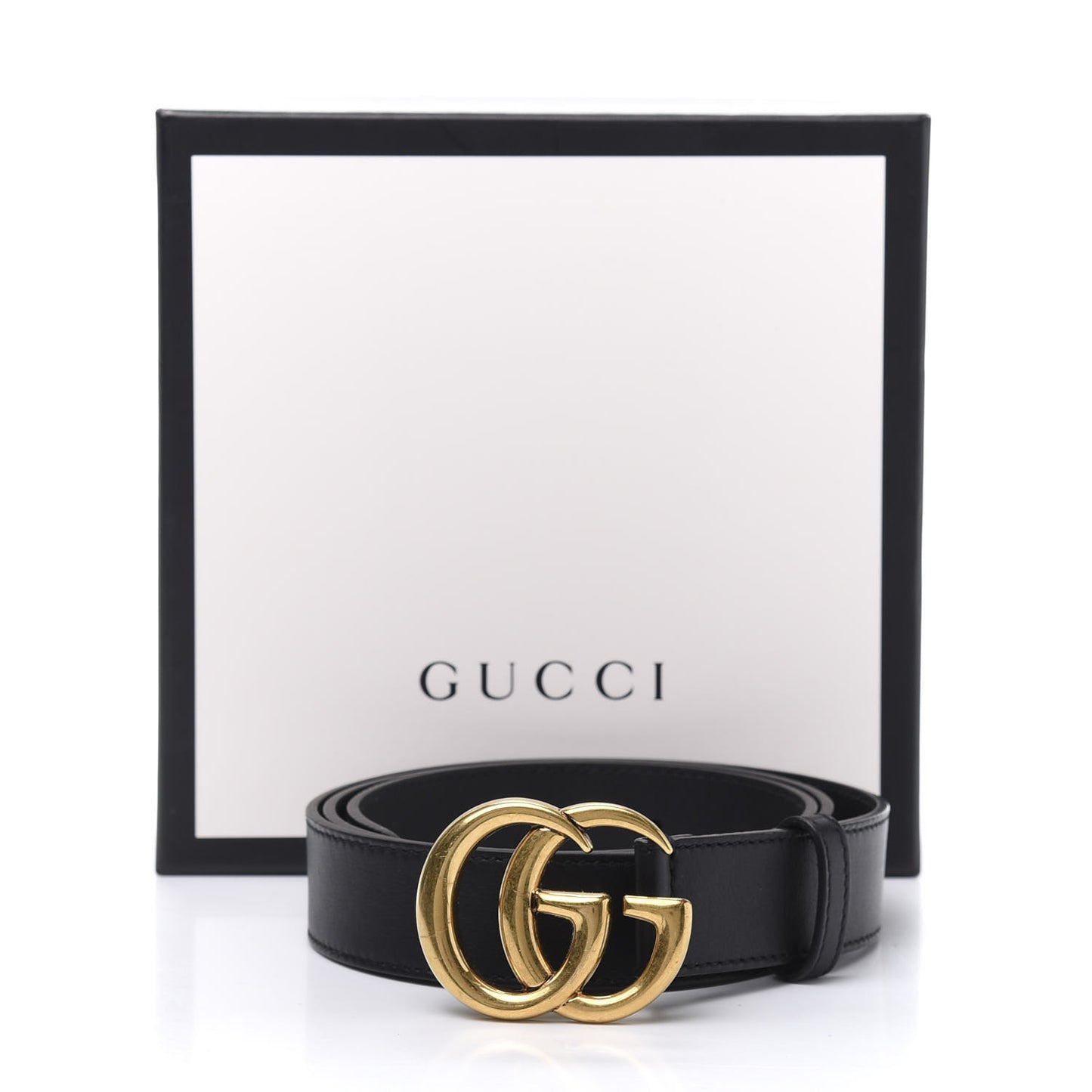 Calfskin Double G 30mm Belt 95 38 Black