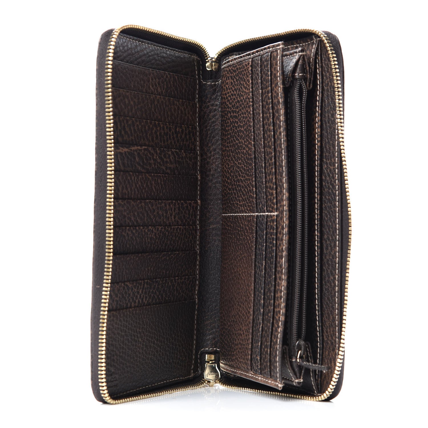 Gucci Guccissima Bamboo Tassel Zip Around Wallet Brown 5 of 7