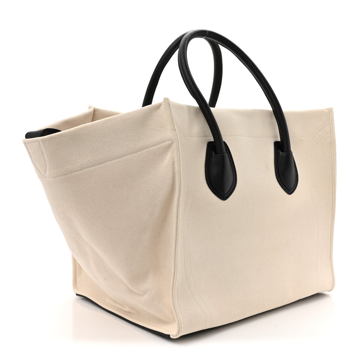 Cotton Canvas Medium Phantom Luggage White