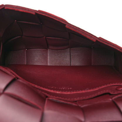 Bottega Veneta Lambskin Maxi Intrecciato Small Cassette Crossbody Bag Barolo 5 of 10