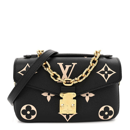 Louis Vuitton Empreinte Monogram Giant Pochette Metis East West Black Beige 1 of 11