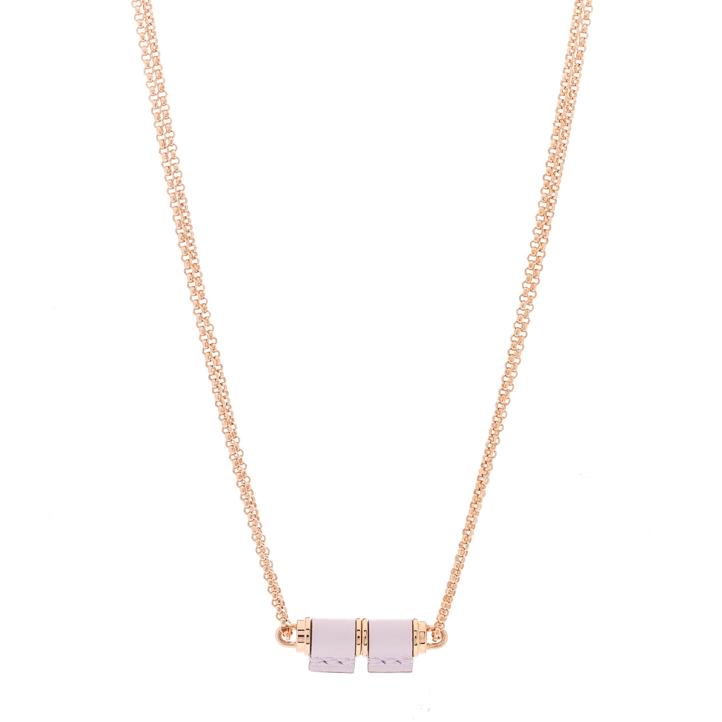 Swift Charniere Pendant Necklace Mauve Pale