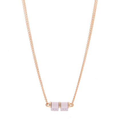 Hermes Swift Charniere Pendant Necklace Mauve Pale 1 of 4