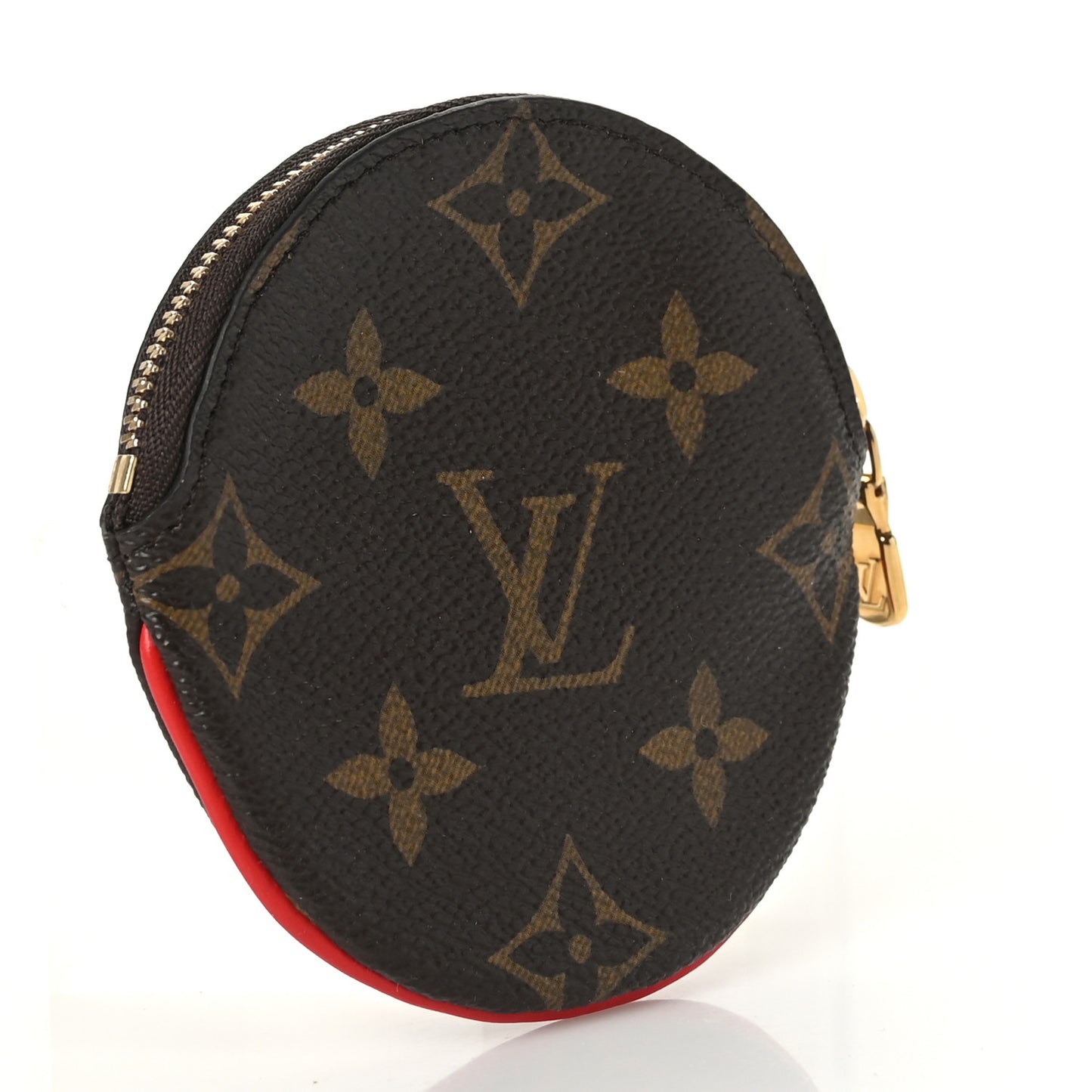Monogram 2020 Christmas Animation Bumper Cars Round Coin Purse Coquelicot