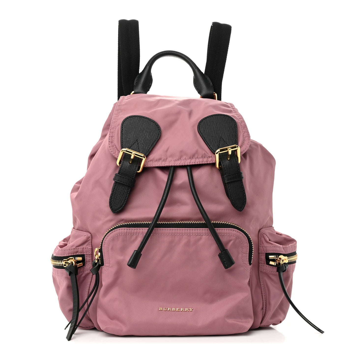 Nylon Medium Rucksack Backpack Mauve Pink