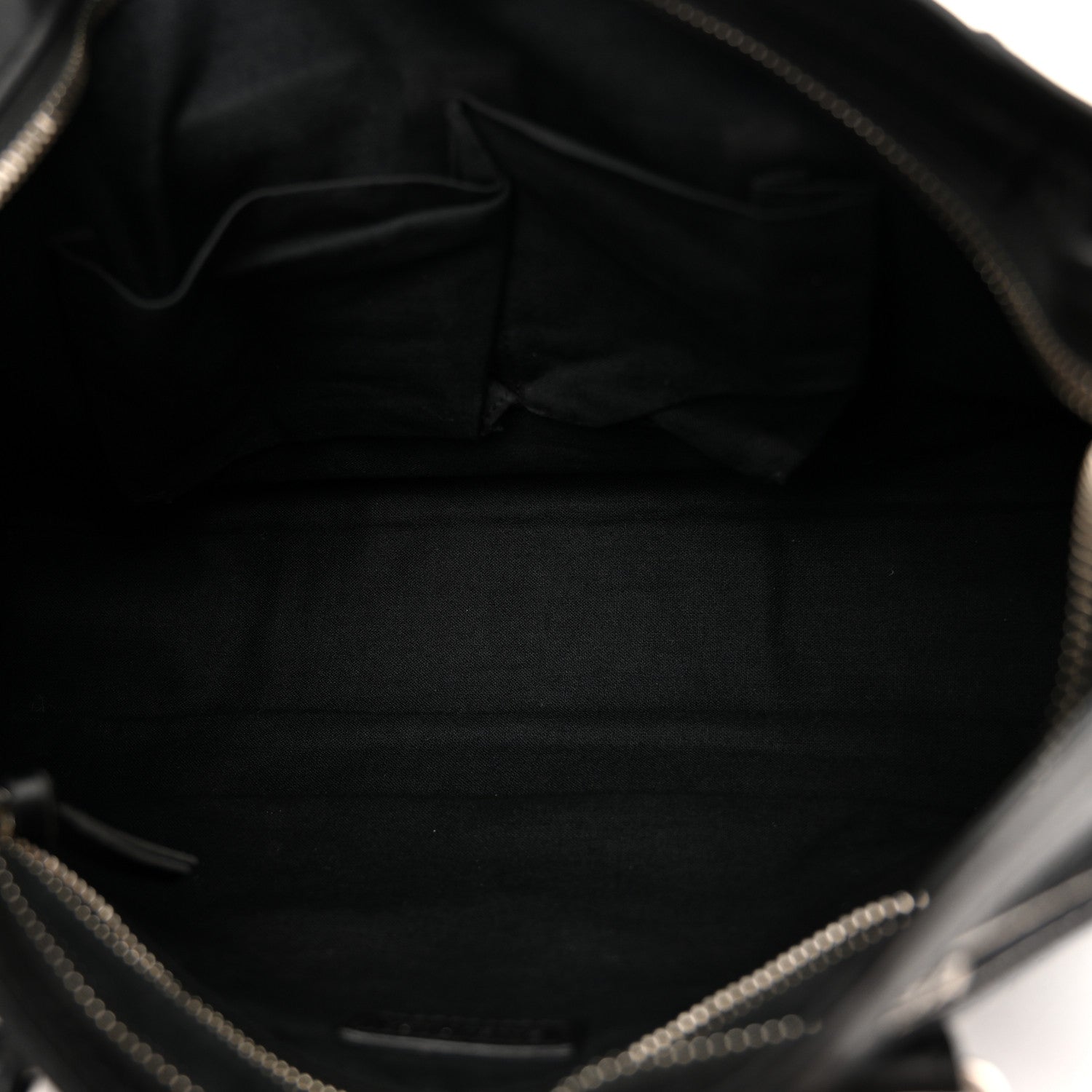 Balenciaga Canvas Satin Calfskin Diagonal Allover Logo Print Classic Silver Hardware S City Black White 6 of 12