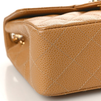 Chanel Caviar Quilted Mini Square Flap Beige 7 of 10