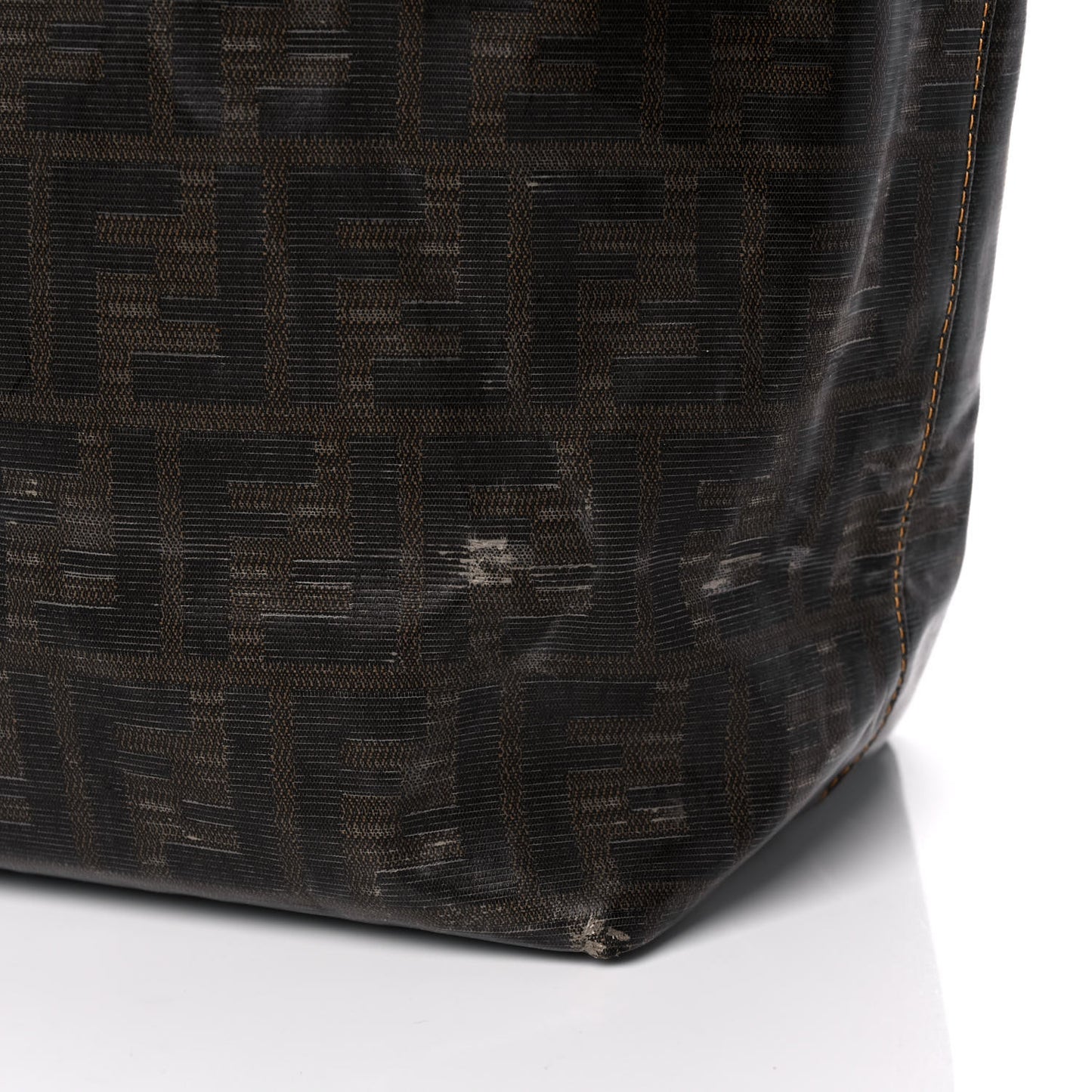 Zucca Spalmati Matrioska Roll Tote Tobacco Black