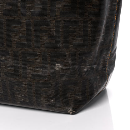 Fendi Zucca Spalmati Matrioska Roll Tote Tobacco Black 16 of 20