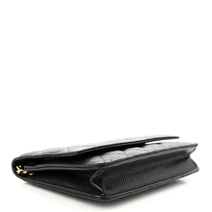 Chanel Caviar Quilted Wallet On Chain WOC Black 4 of 14