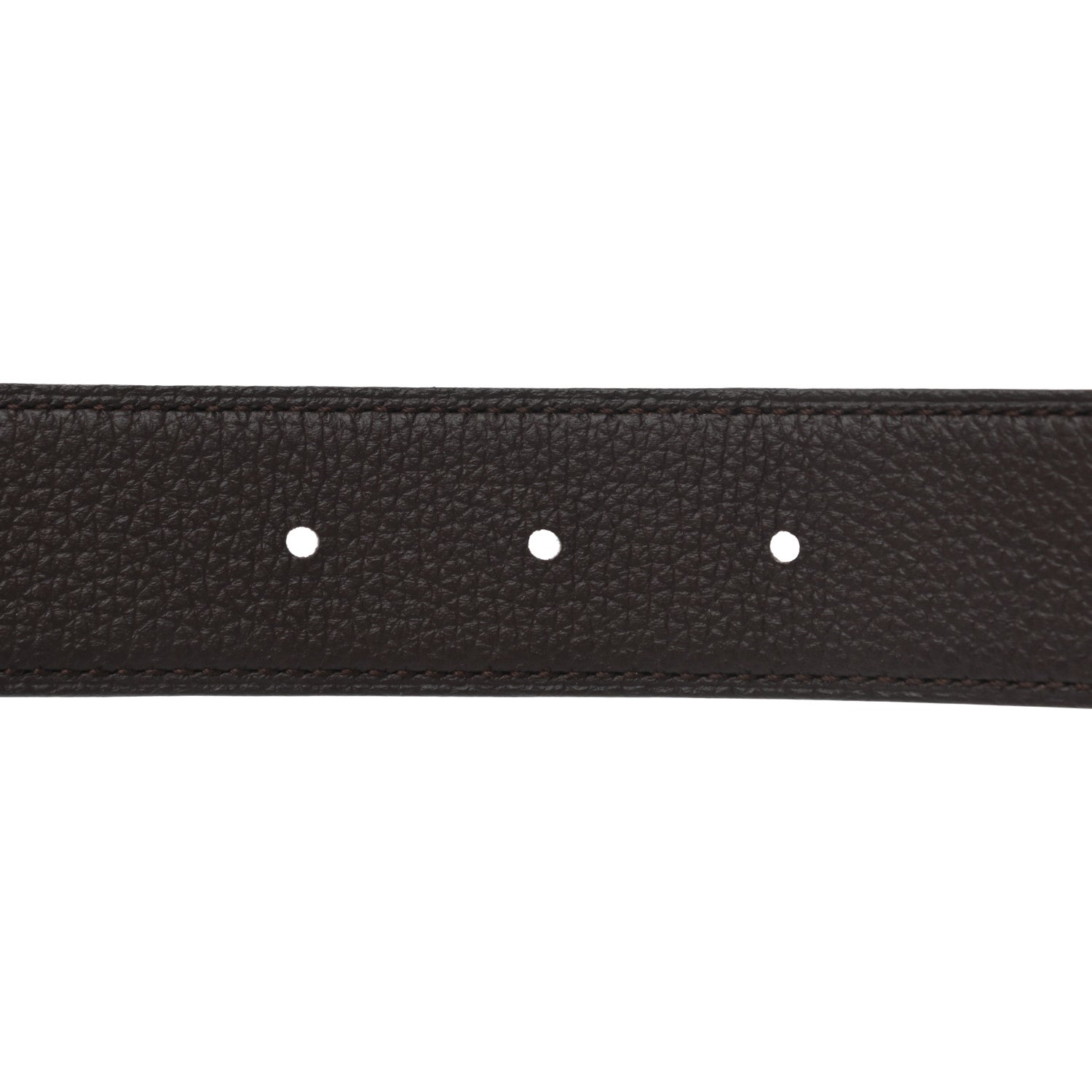Hermes Box Togo 38mm Oscar Belt 100 Black Chocolate 3 of 5