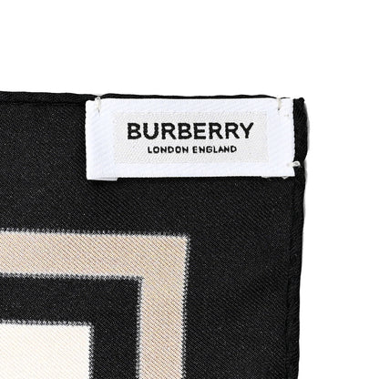 Burberry Silk Vintage Check Icon Stripe TB Monogram Print Scarf Archive Beige 3 of 4