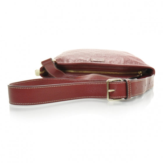 Gucci Guccissima Messenger Bag Red 5 of 11