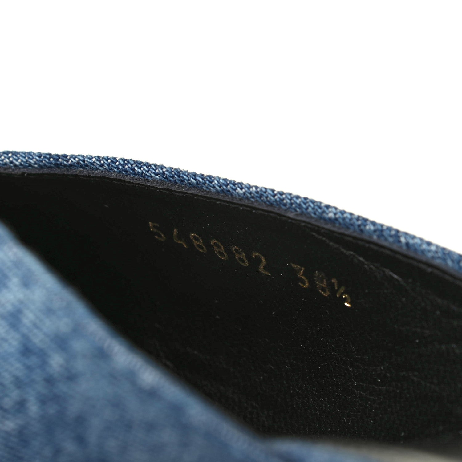 Balenciaga Japanese Vintage Denim BB Knife Pointed Toe 40mm Mules 38.5 Light Blue 10 of 12