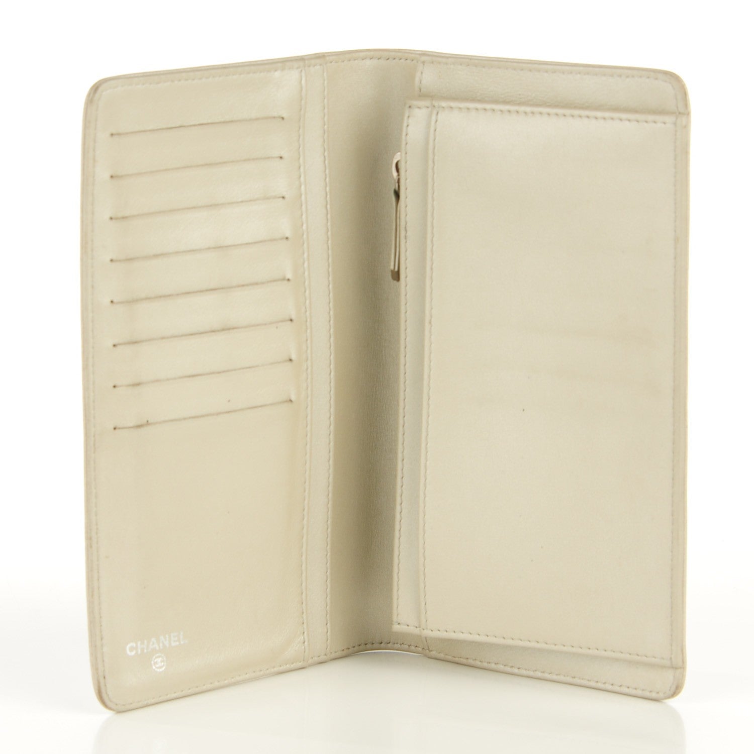 Chanel Caviar Sevruga Yen Wallet Beige 5 of 8