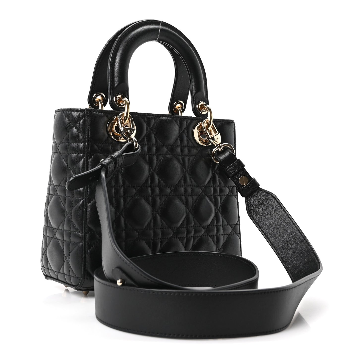 Lambskin Cannage Small My ABCDior Lady Dior Black