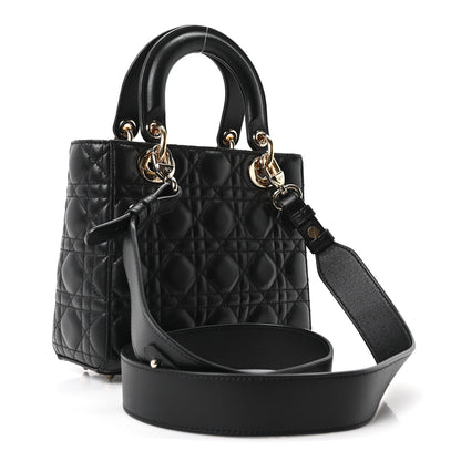 Christian Dior Lambskin Cannage Small My ABCDior Lady Dior Black 2 of 9