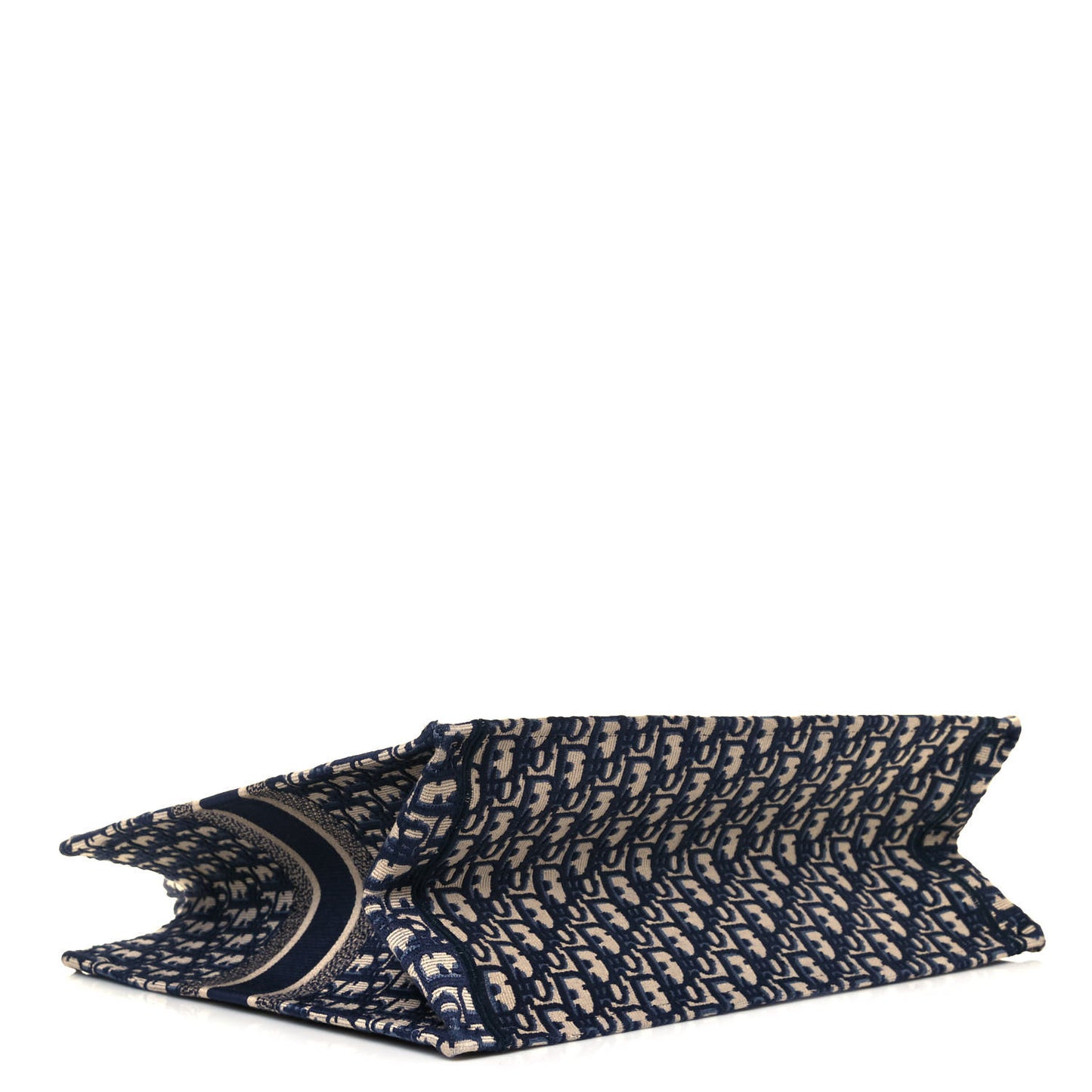 Oblique Book Tote Blue Multicolor