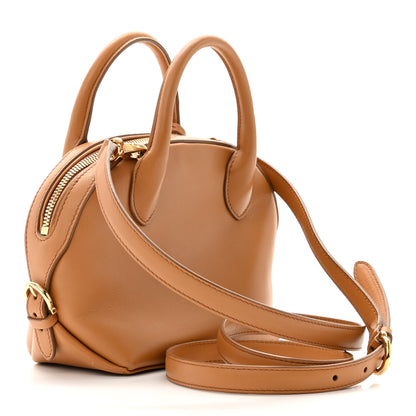 Salvatore Ferragamo Calfskin Small Fiamma Bag Brown 3 of 11