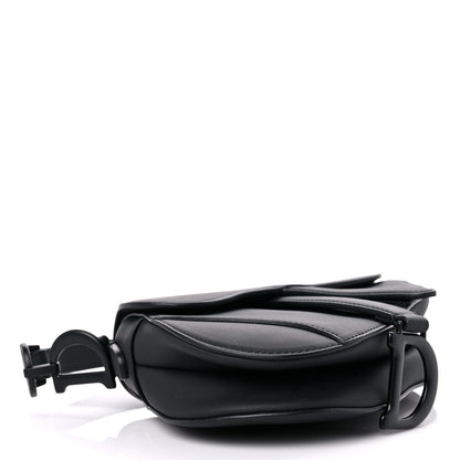 Christian Dior Ultra Matte Calfskin Mini Saddle Bag Black 3 of 8