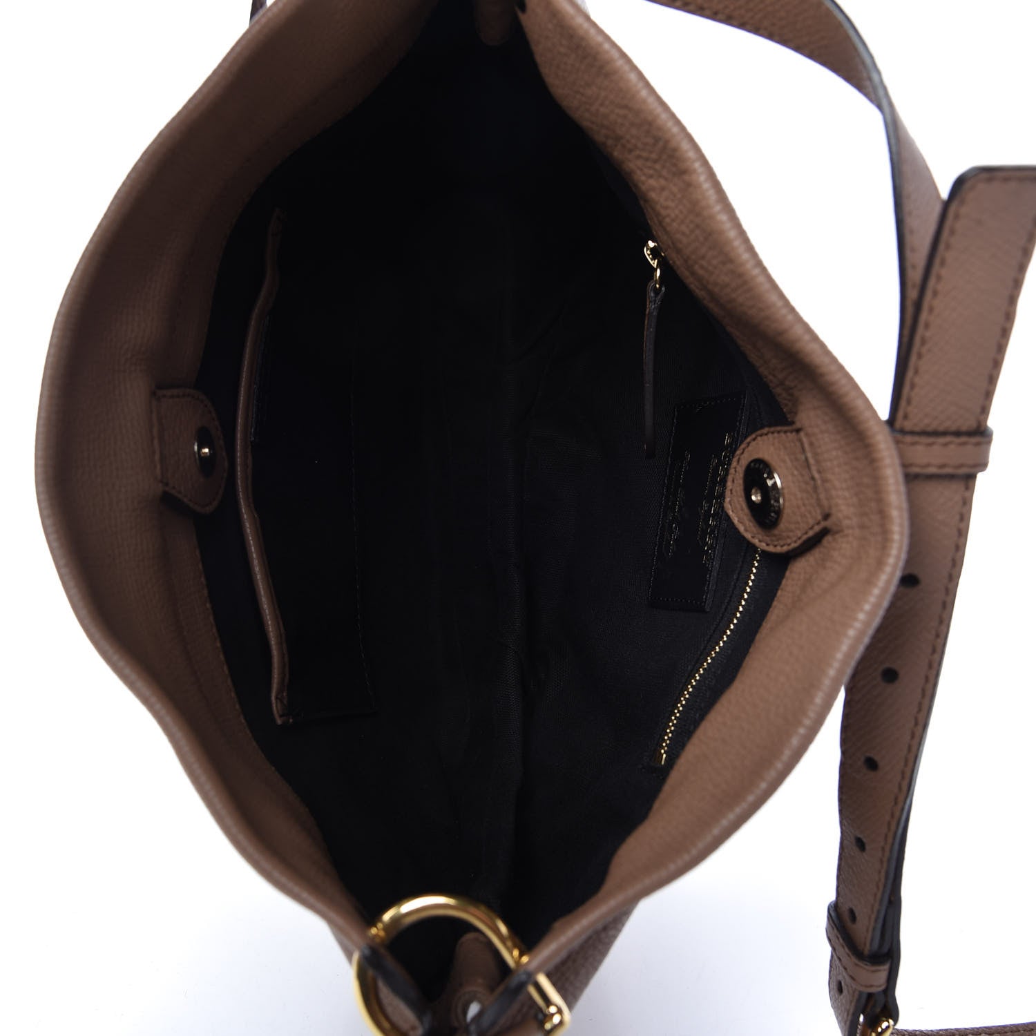 Burberry Grainy Calfskin House Check Small Bingley Dark Sand 5 of 10