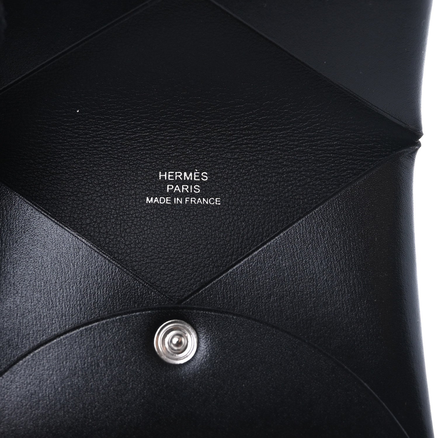 Hermes Box Calvi Card Case Black 6 of 7