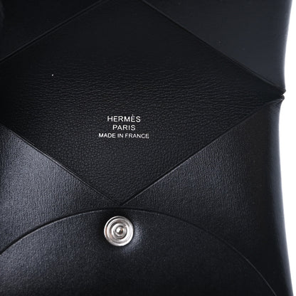 Hermes Box Calvi Card Case Black 6 of 7