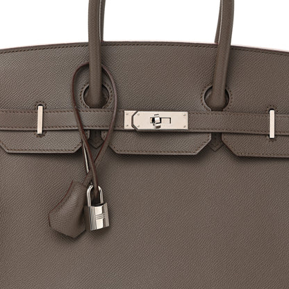 Hermes Epsom Birkin 35 Etain 8 of 12