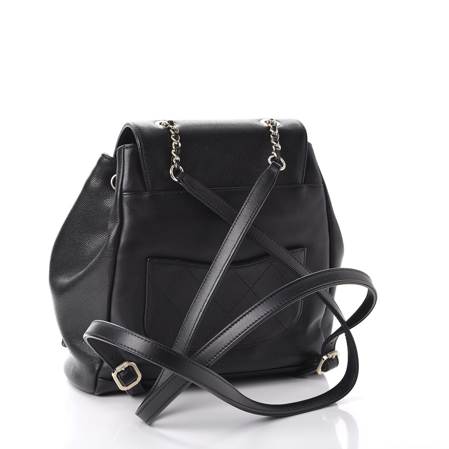 Caviar Quilted Business Affinity Backpack Black