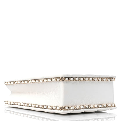 Chanel Caviar Quilted Evening Box Bag White 4 of 9