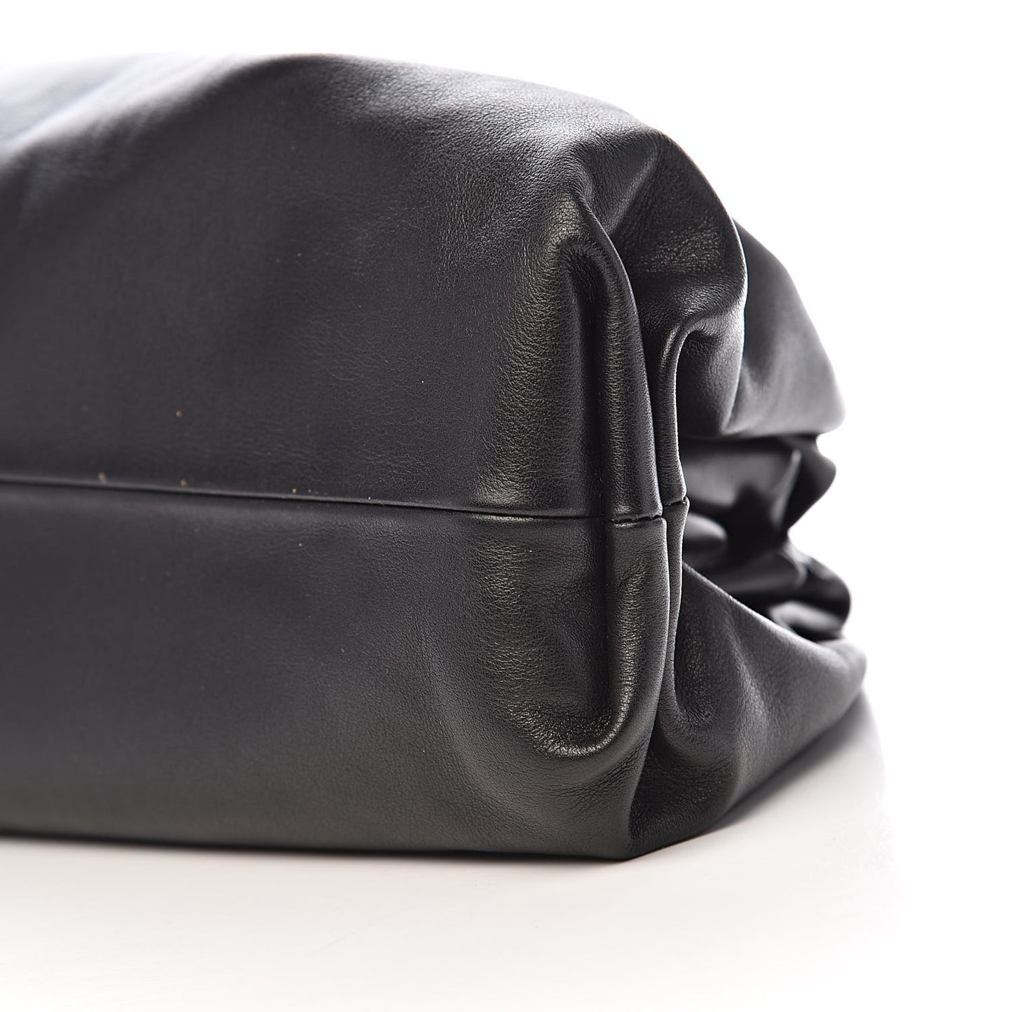 Smooth Butter Calf The Pouch Oversized Clutch Black