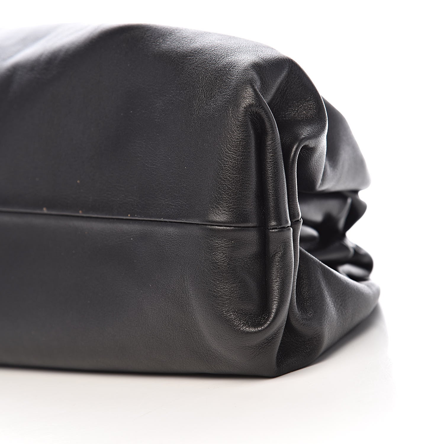 Bottega Veneta Smooth Butter Calf The Pouch Oversized Clutch Black 8 of 9