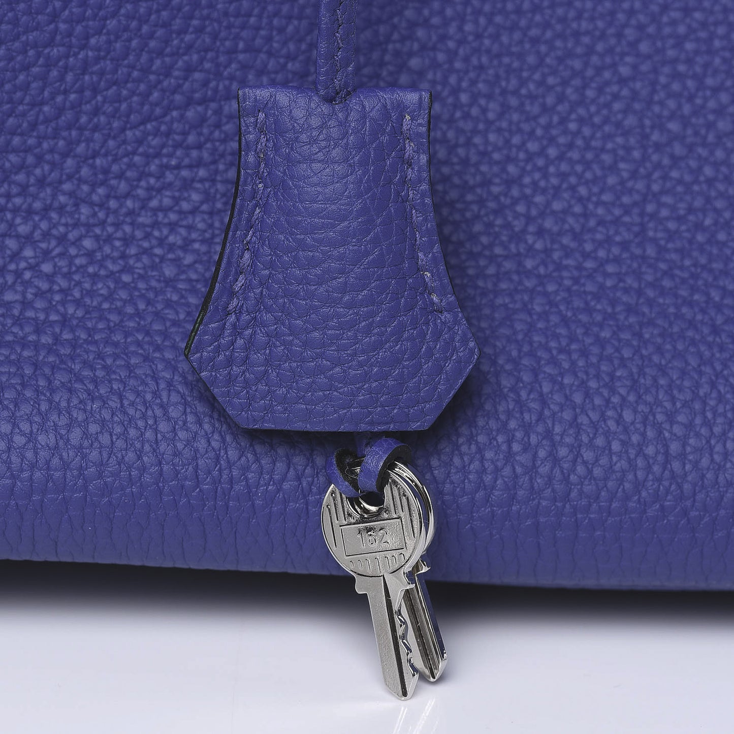 Togo Bi Color Horseshoe Birkin 35 Bleu Electrique Vert Vertigo