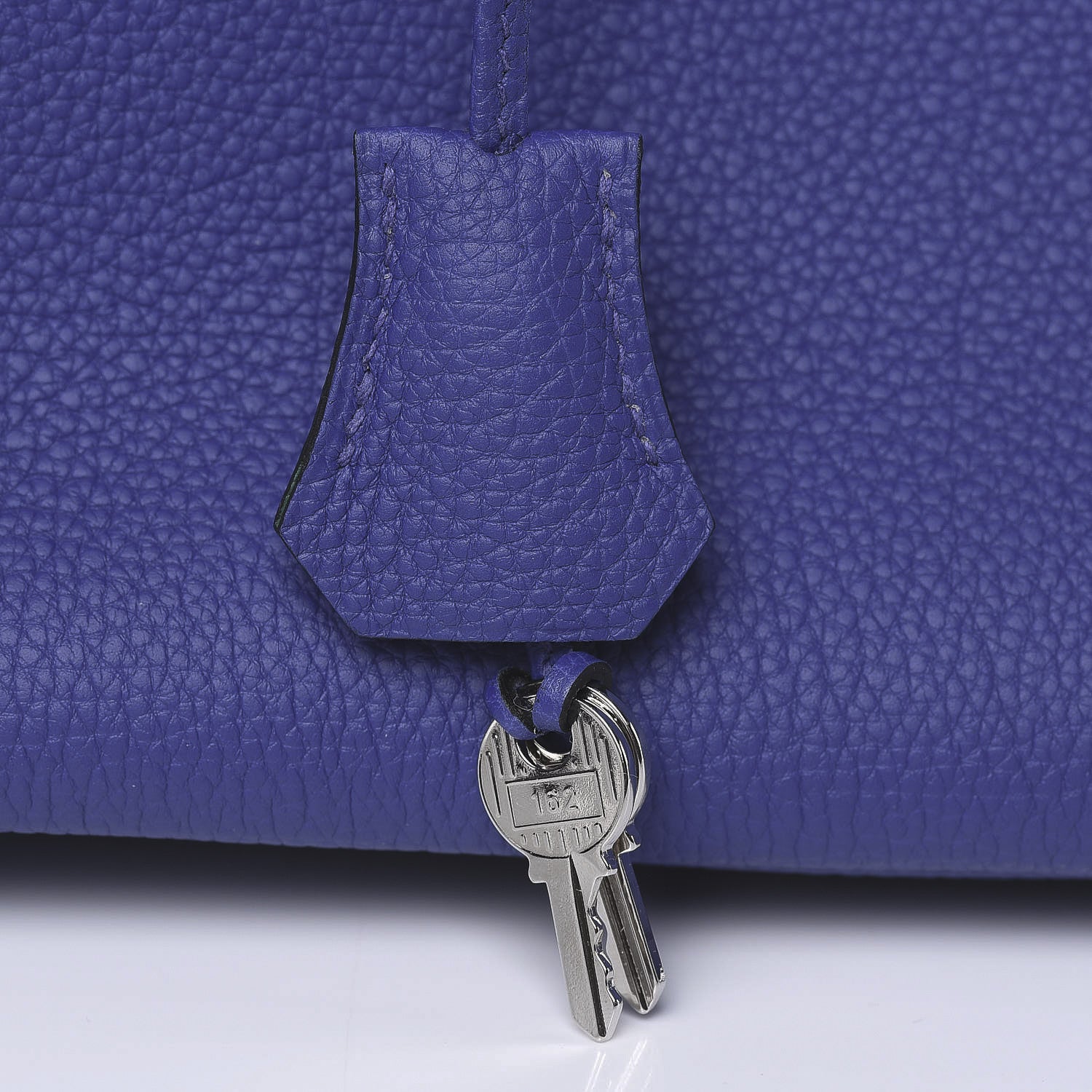 Hermes Togo Bi Color Horseshoe Birkin 35 Bleu Electrique Vert Vertigo 11 of 12