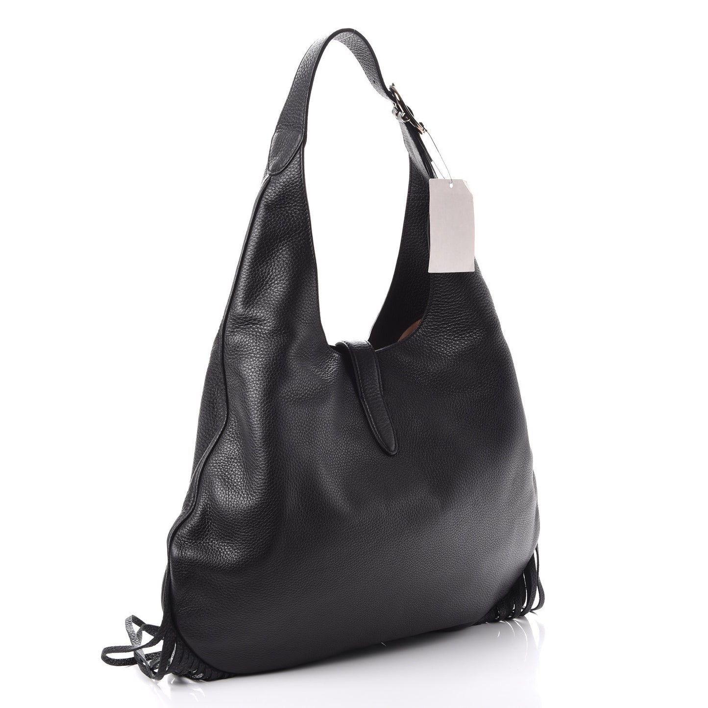 Cellarius Large New Jackie Nouveau Fringe Hobo Black