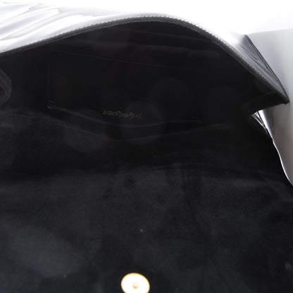 Saint Laurent Patent Monogram Large Belle De Jour Clutch Black 5 of 9