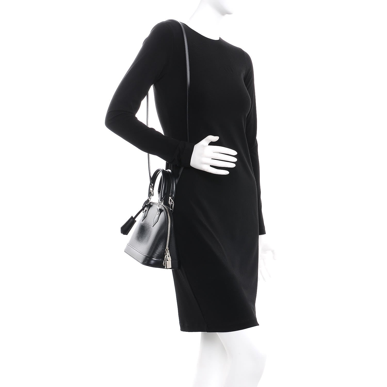 Louis Vuitton Epi Alma BB Black 2 of 7
