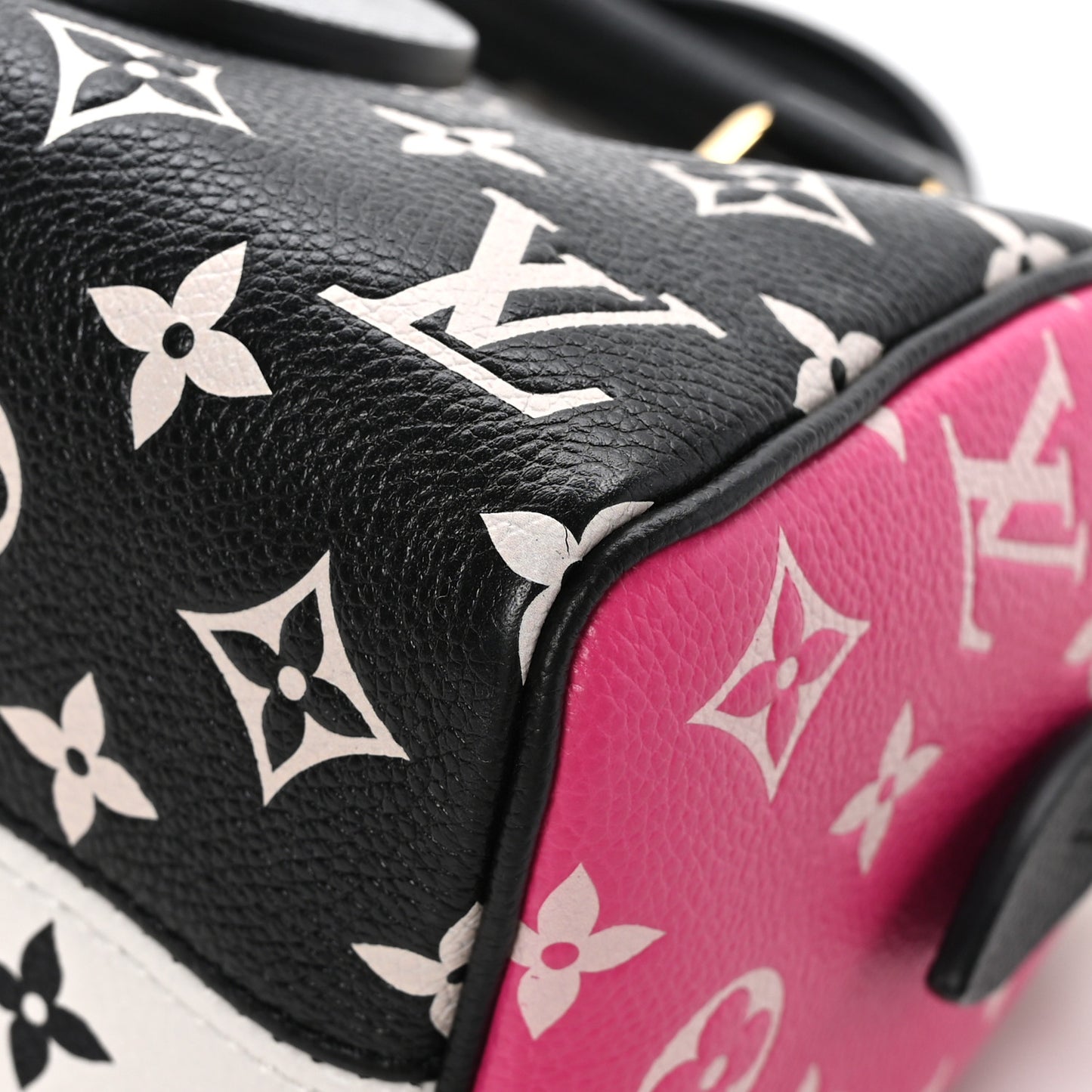 Empreinte Monogram Spring in the City Speedy Bandouliere 20 Black White Pink