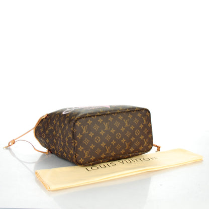 Louis Vuitton Monogram Saint Tropez V Neverfull MM Rose Ballerine 4 of 8