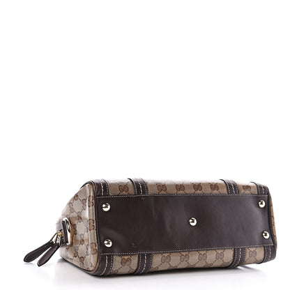 Gucci Crystal Monogram Duchessa Boston Bag Brown 4 of 11
