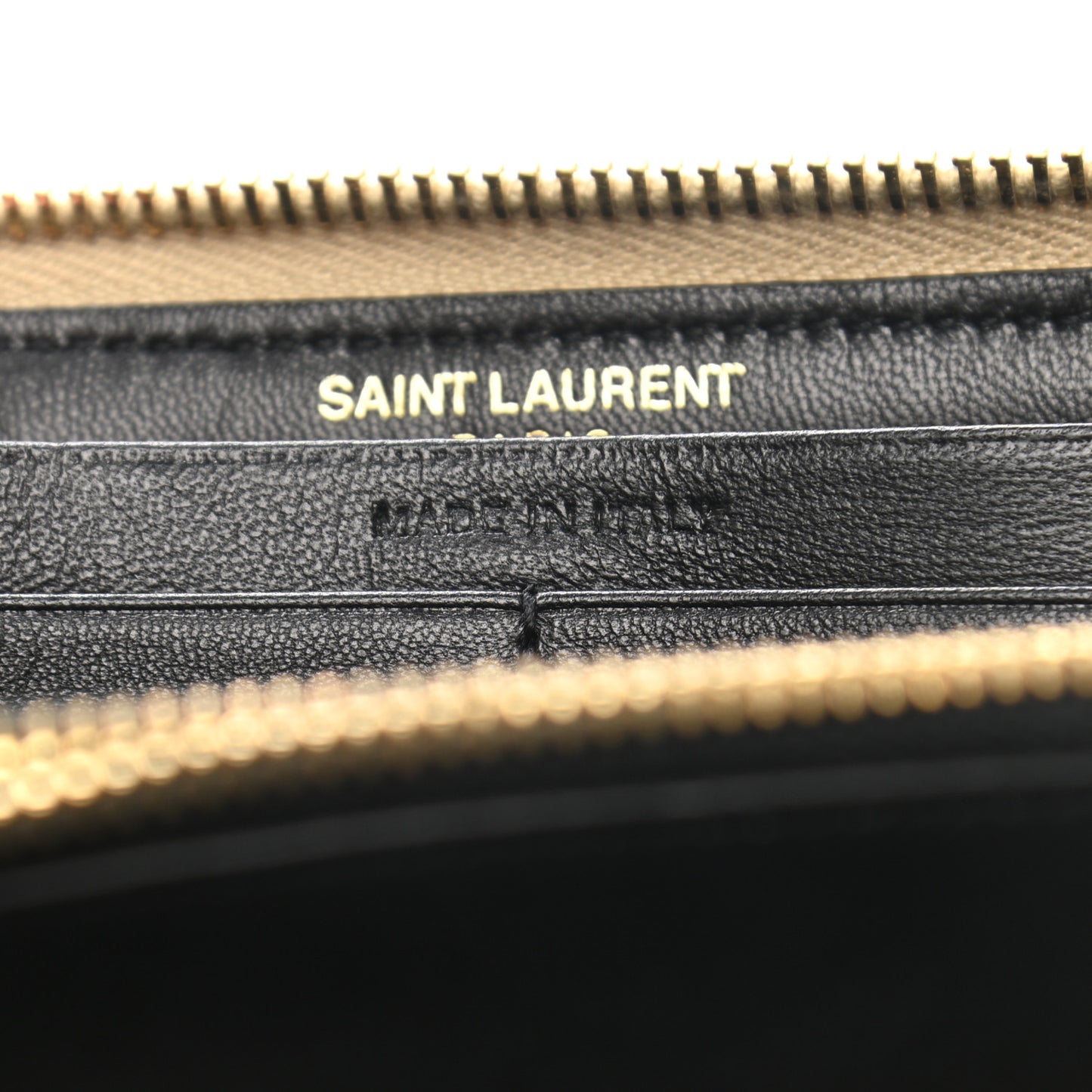Calfskin Metallic Monogram Continental Zip Around Wallet Silver