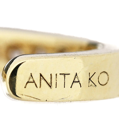Anita Ko 18K Yellow Gold Diamond Single Row Ear Cuff Earring 4 of 4