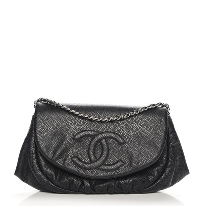 Chanel Caviar Half Moon Wallet On Chain WOC Black 1 of 8