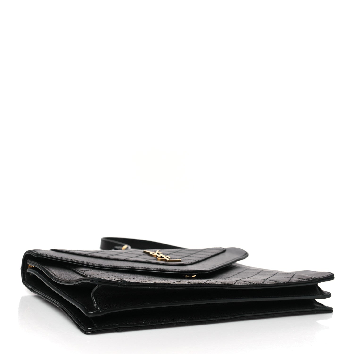 Saint Laurent Lambskin Quilted Mini Gaby Satchel Black 4 of 9