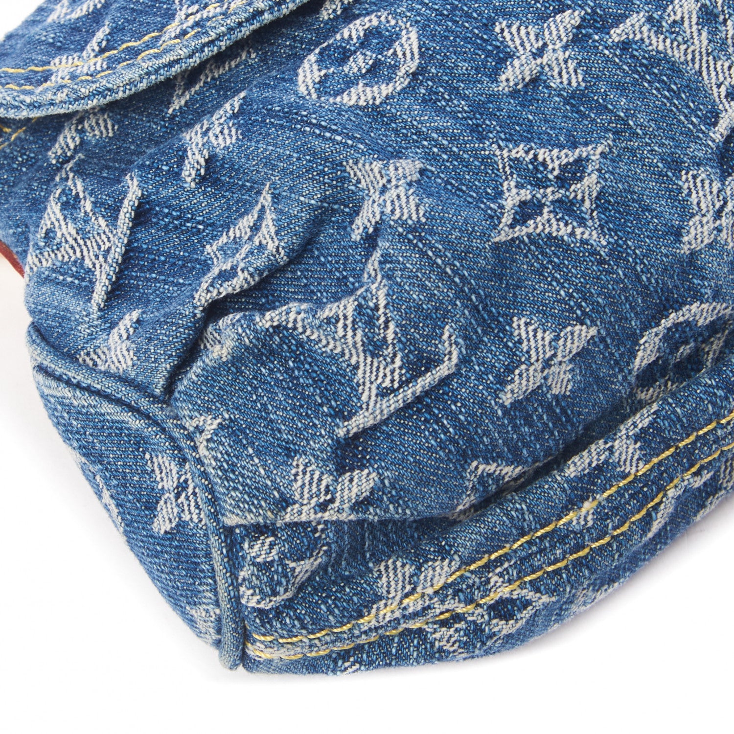 Louis Vuitton Monogram Denim Mini Pleaty Blue 6 of 8