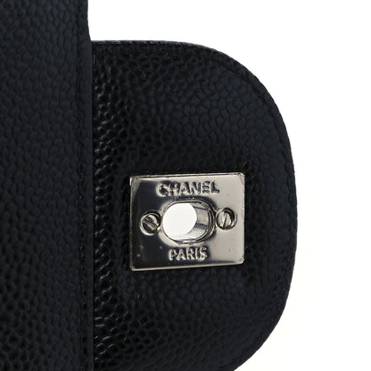 Chanel Caviar Quilted Jumbo Double Flap Black 7 of 11