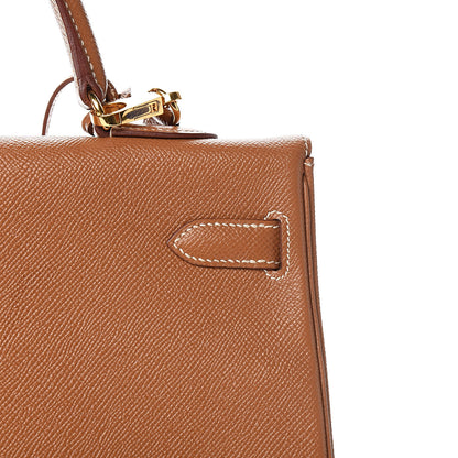 Hermes Courchevel Kelly Retourne 35 Gold 34 of 43