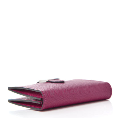 Hermes Epsom Bearn Card Holder Wallet Rose Pourpre 4 of 6