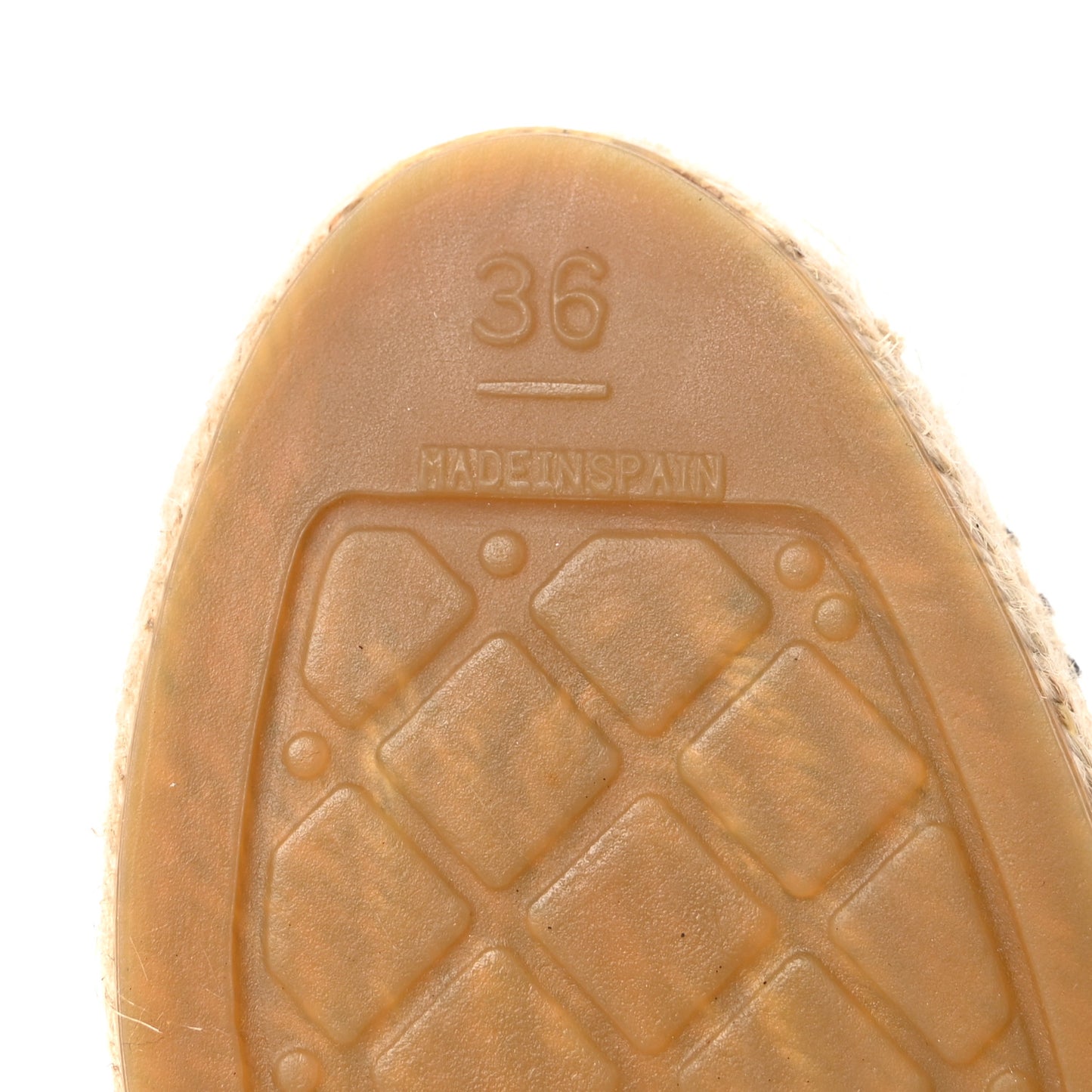 Lambskin Quilted CC Espadrilles 36 Black