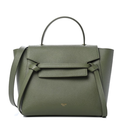 Celine Grained Calfskin Micro Belt Bag Army Green 1 of 4